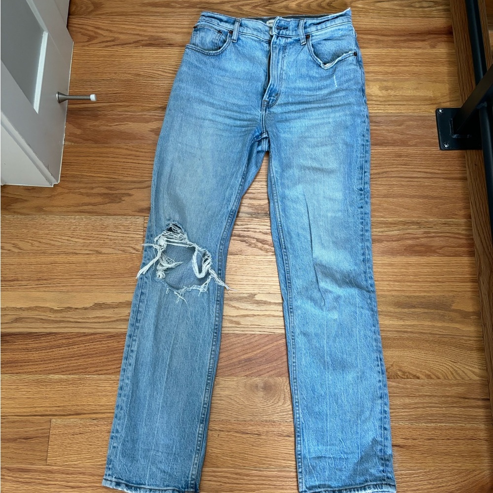 Abercrombie 90s Straight Ultra High Rise Jeans Size 26